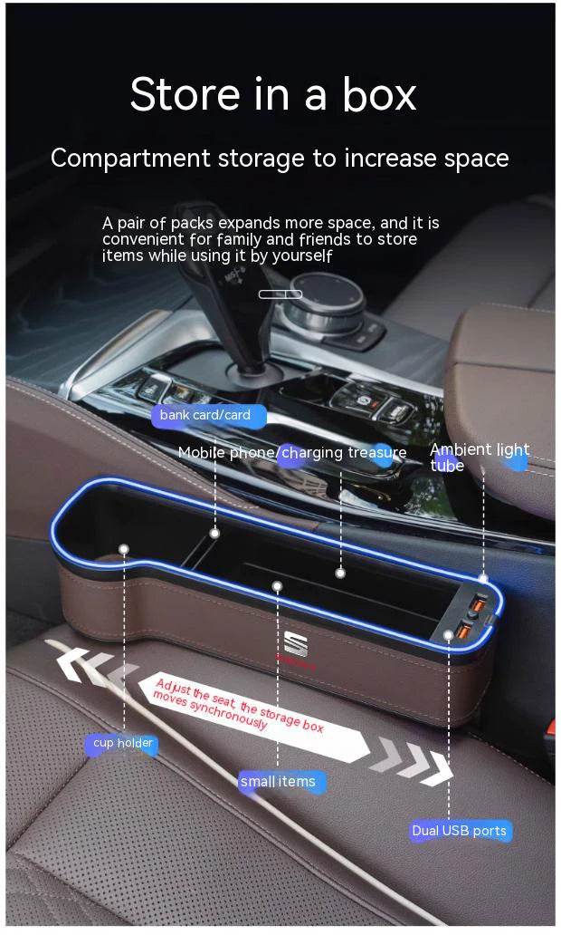Car Seat Crevice Storage Box – For SEAT Vehicles - Rev Niche