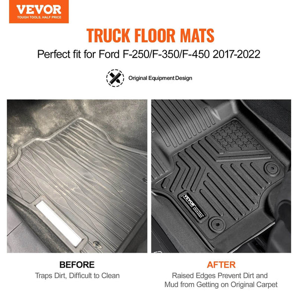 Custom TPE Floor Liners – For Ford F-Series 2017–2022 by VEVOR - Rev Niche