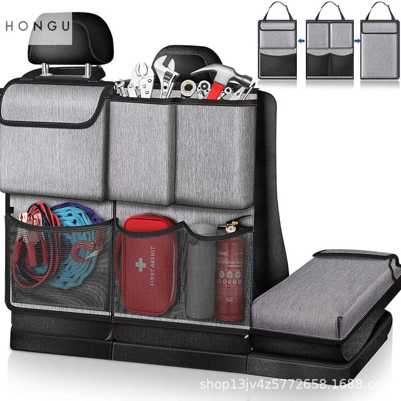 Multi-Pocket Car Seat Back Organizer