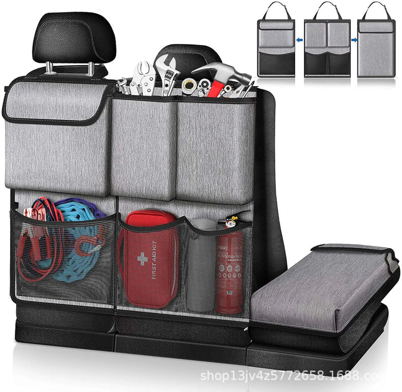 Multi-Pocket Car Seat Back Organizer