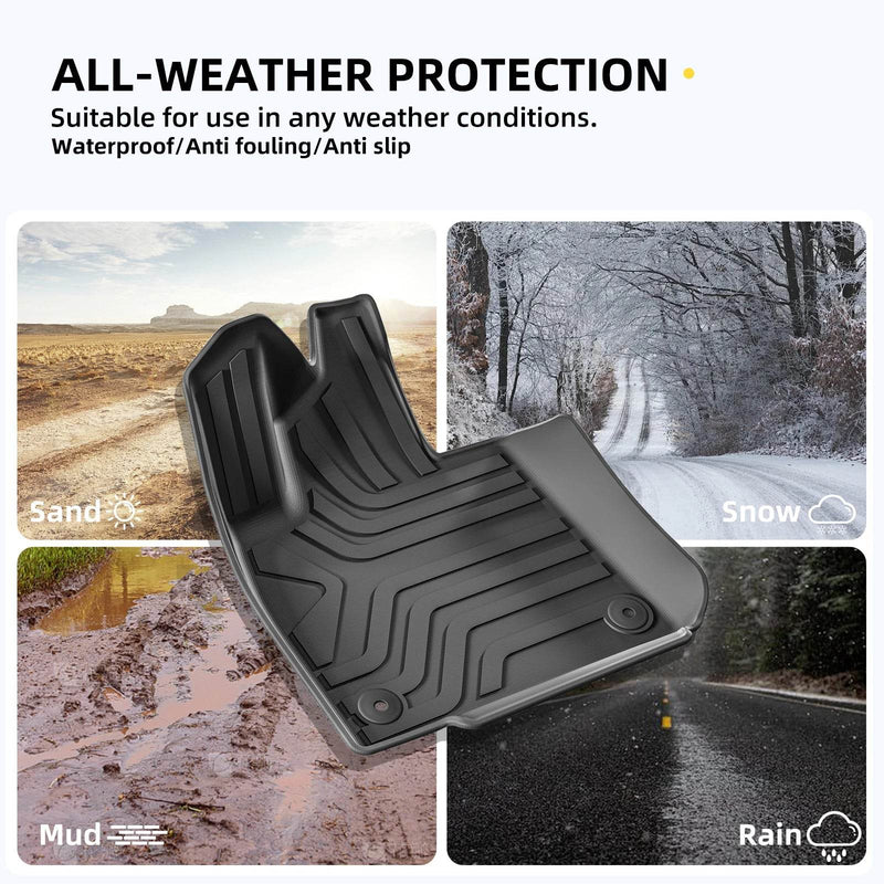 All-Weather TPE Car Mats – Polestar 4 2023/2024 Floor & Trunk Set - Rev Niche