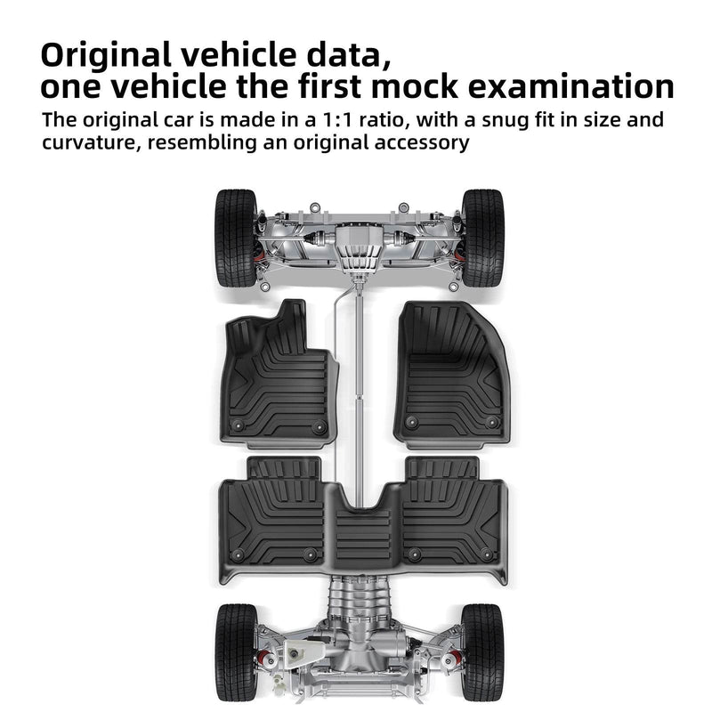 All-Weather TPE Car Mats – Polestar 4 2023/2024 Floor & Trunk Set - Rev Niche