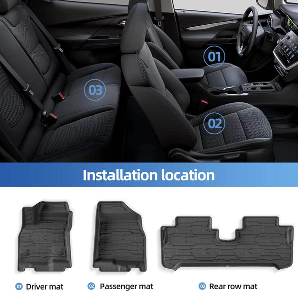 Bolt EV TPE Floor Liners & Cargo Mat – 2022–2024 LHD Fit - Rev Niche