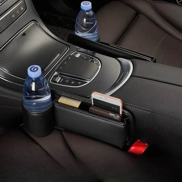 Front Seat Side Storage Box – Leather Gap Filler - Rev Niche