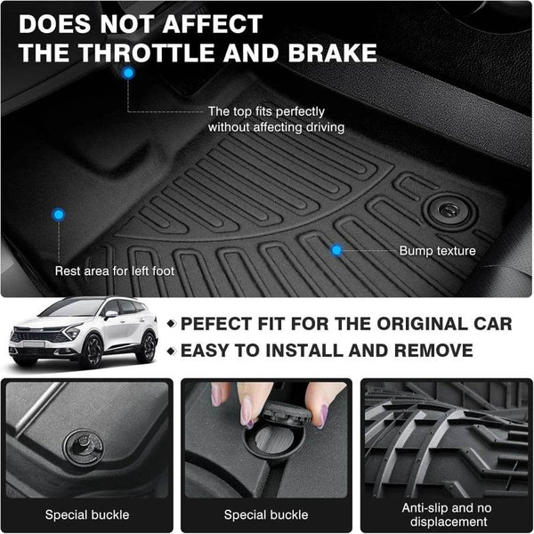 2023–2025 Kia Sportage Liners – Waterproof TPE Floor & Cargo Mats - Rev Niche