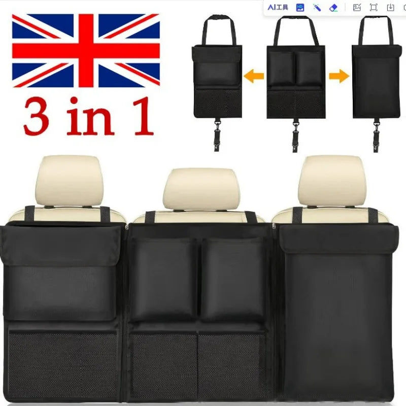 Multi-Pocket Car Seat Back Organizer